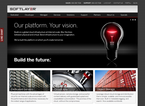 SoftLayer Homepage